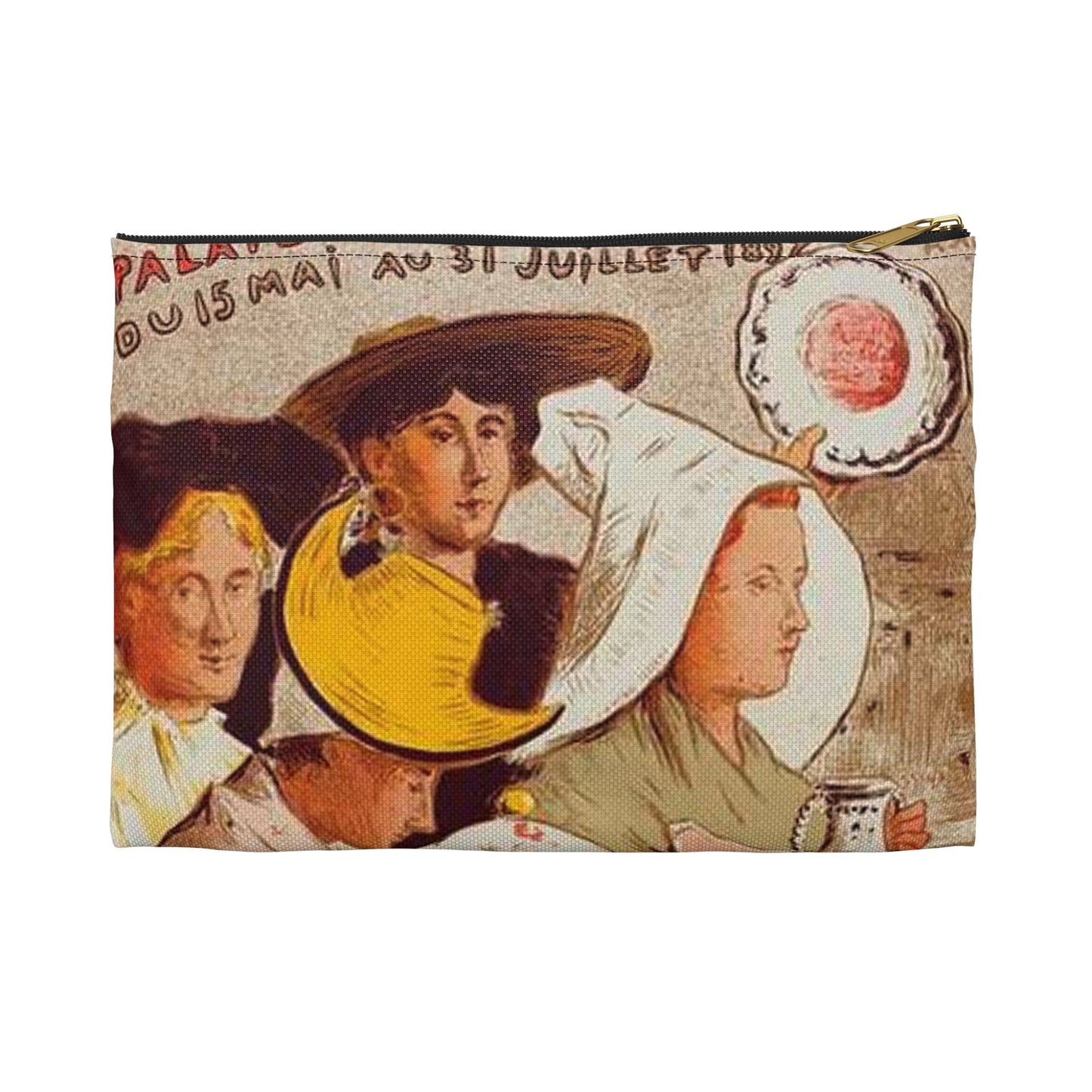 Affiche pour l' "Exposition nationale de la Céramique et de tous les Arts du feu". Large Organizer Pouch with Black Zipper