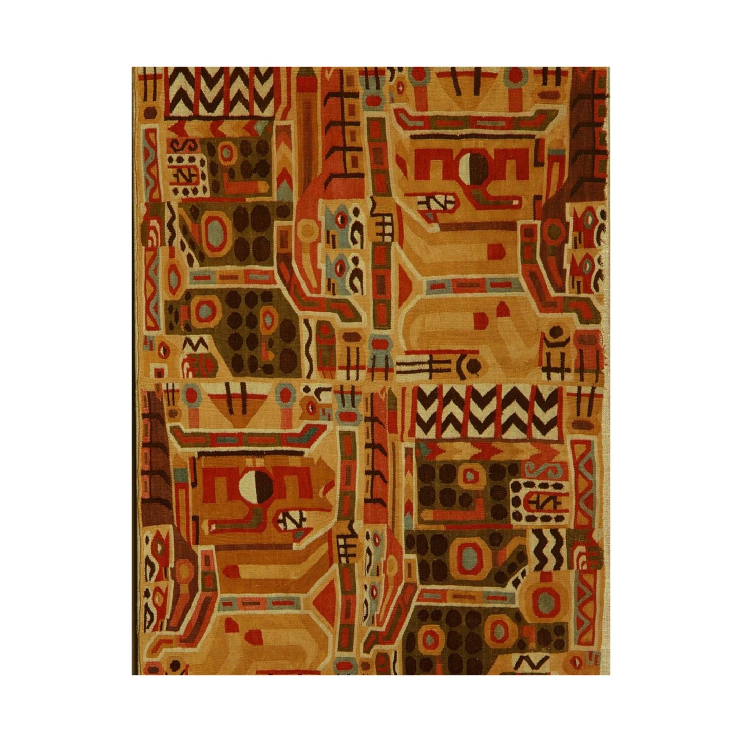 Tunic Fragment, 9th century - Public domain museum image. A rug with a design on it High Quality Matte Wall Art Poster for Home, Office, Classroom