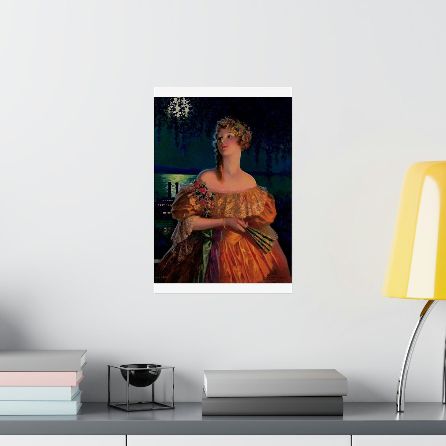 "Dixie", print of painting by Edward Mason Eggleston, 1929 High Quality Matte Wall Art Poster for Home, Office, Classroom