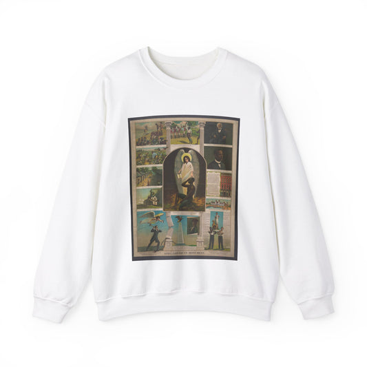 Afro-American Monument - Print, Library of Congress collection White Heavy Blend Adult Crew Neck SweatShirt