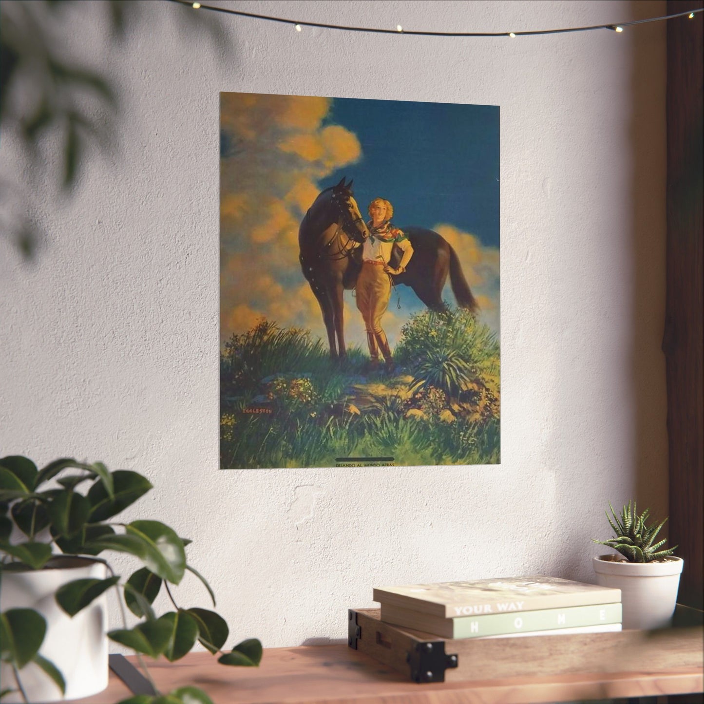 Top of the World, or, Dejando al Munro Atras, painting by Edward Mason Eggleston High Quality Matte Wall Art Poster for Home, Office, Classroom