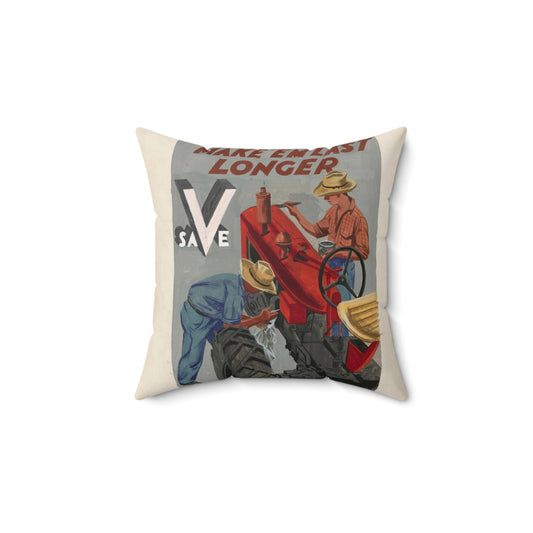 Make'em Last Longer -  Save [Joe Jones] Decorative Accent Square Pillow