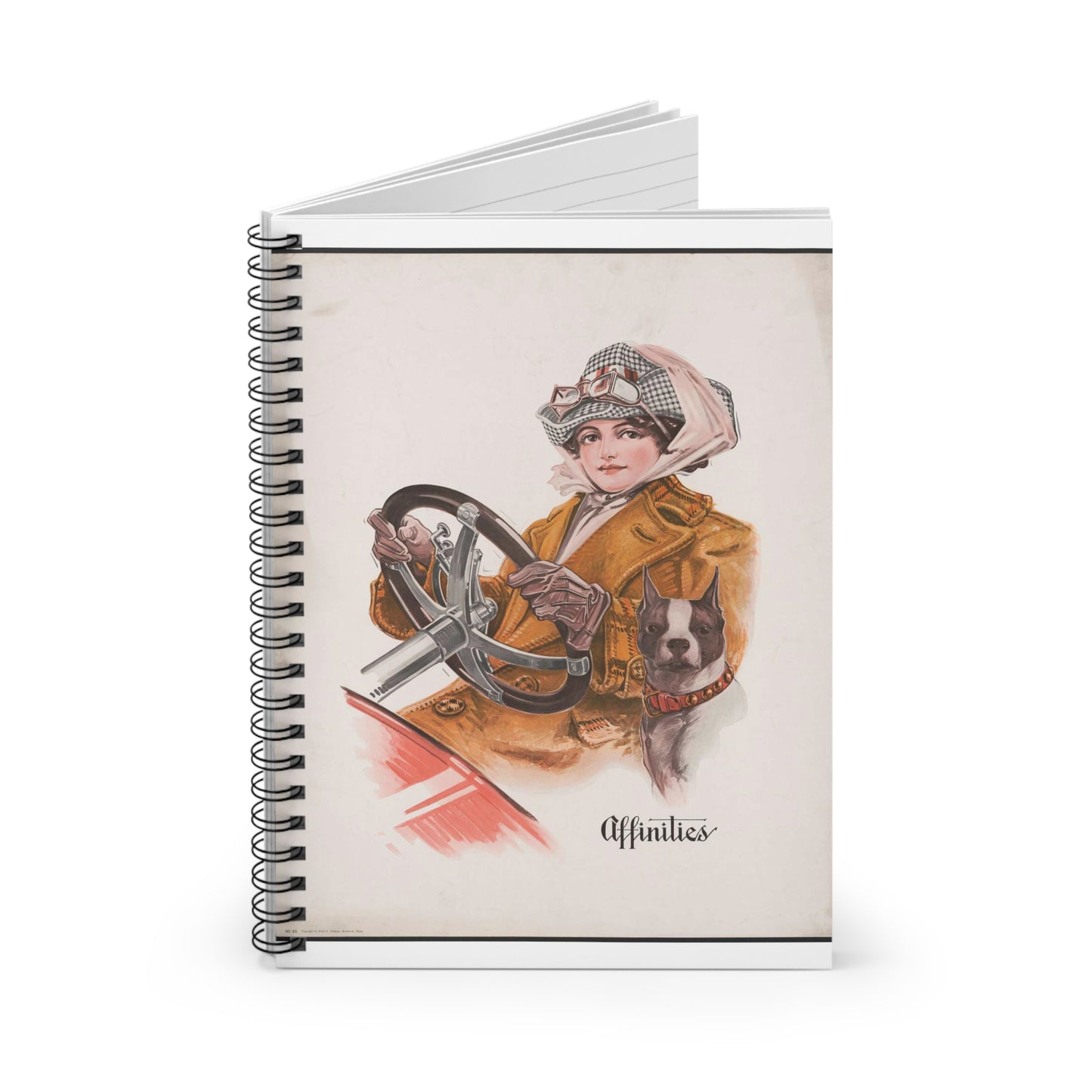 Affinities - Print, Library of Congress collection Spiral Bound Ruled Notebook with Printed Cover