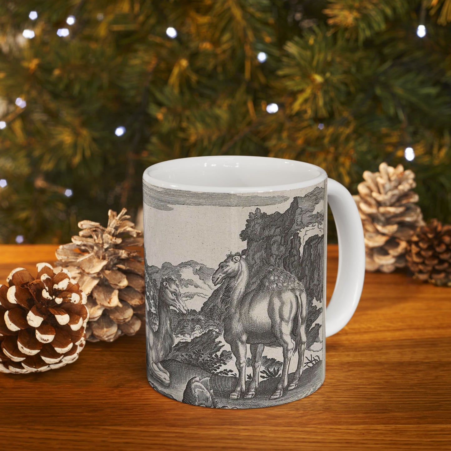 Adriaen Collaert - Dromedarissen en een kameel Beautiful Novelty Ceramic Coffee Mug 11oz