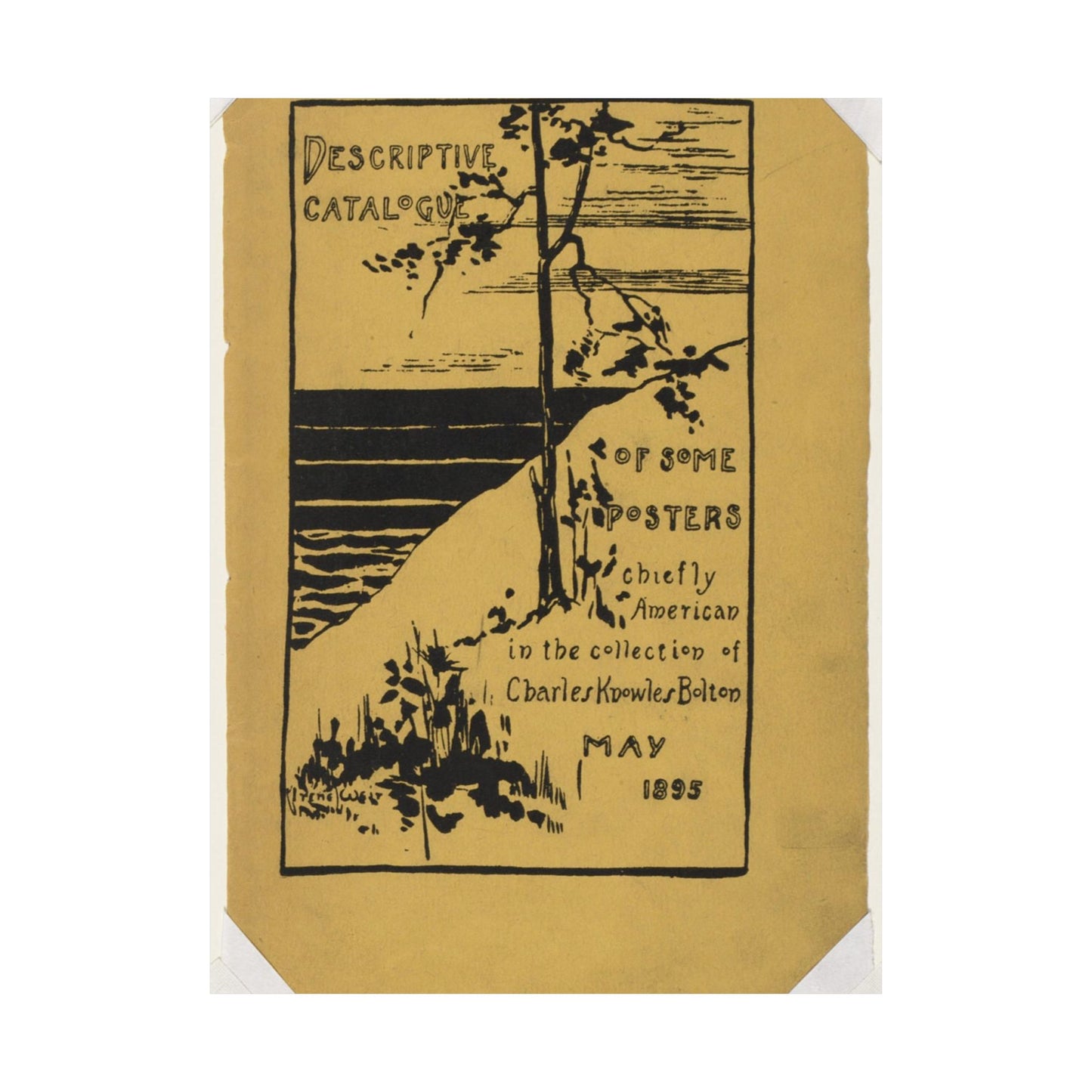 Descriptive catalogue of some posters chiefly American in the collection of Charles Knowles Bolton, May 1895 High Quality Matte Wall Art Poster for Home, Office, Classroom