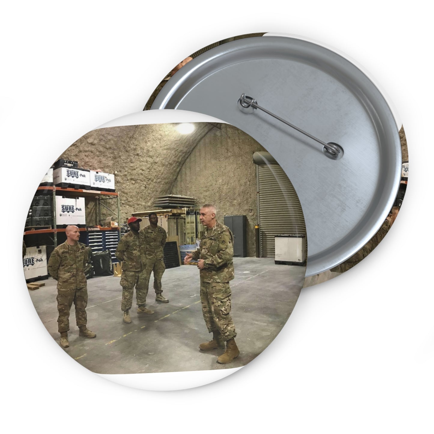 Maj. Gen. John P. Sullivan, commanding general of the Pin Buttons with Crisp Design