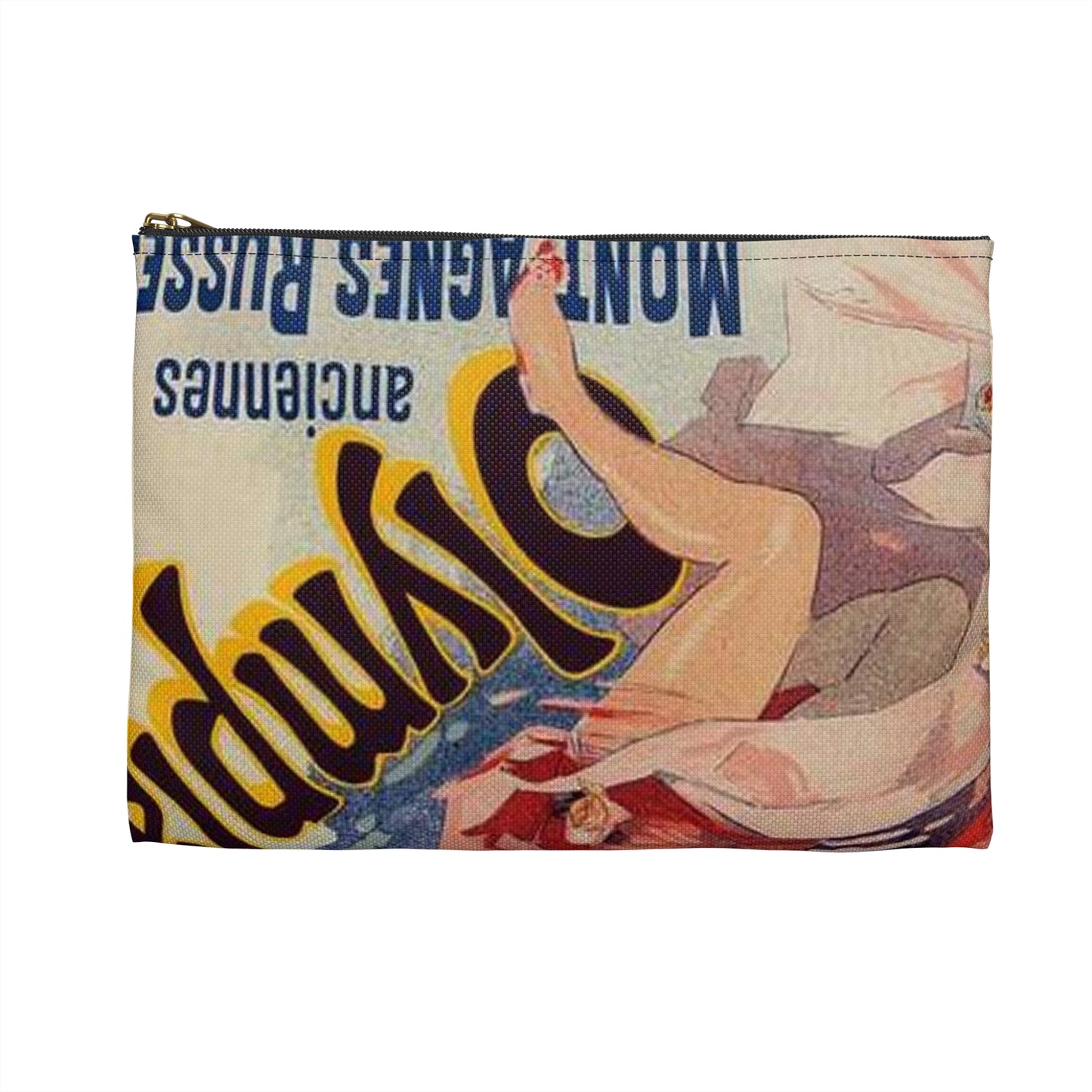 Affiche pour "Olympia". - Art nouveau public domain poster Large Organizer Pouch with Black Zipper