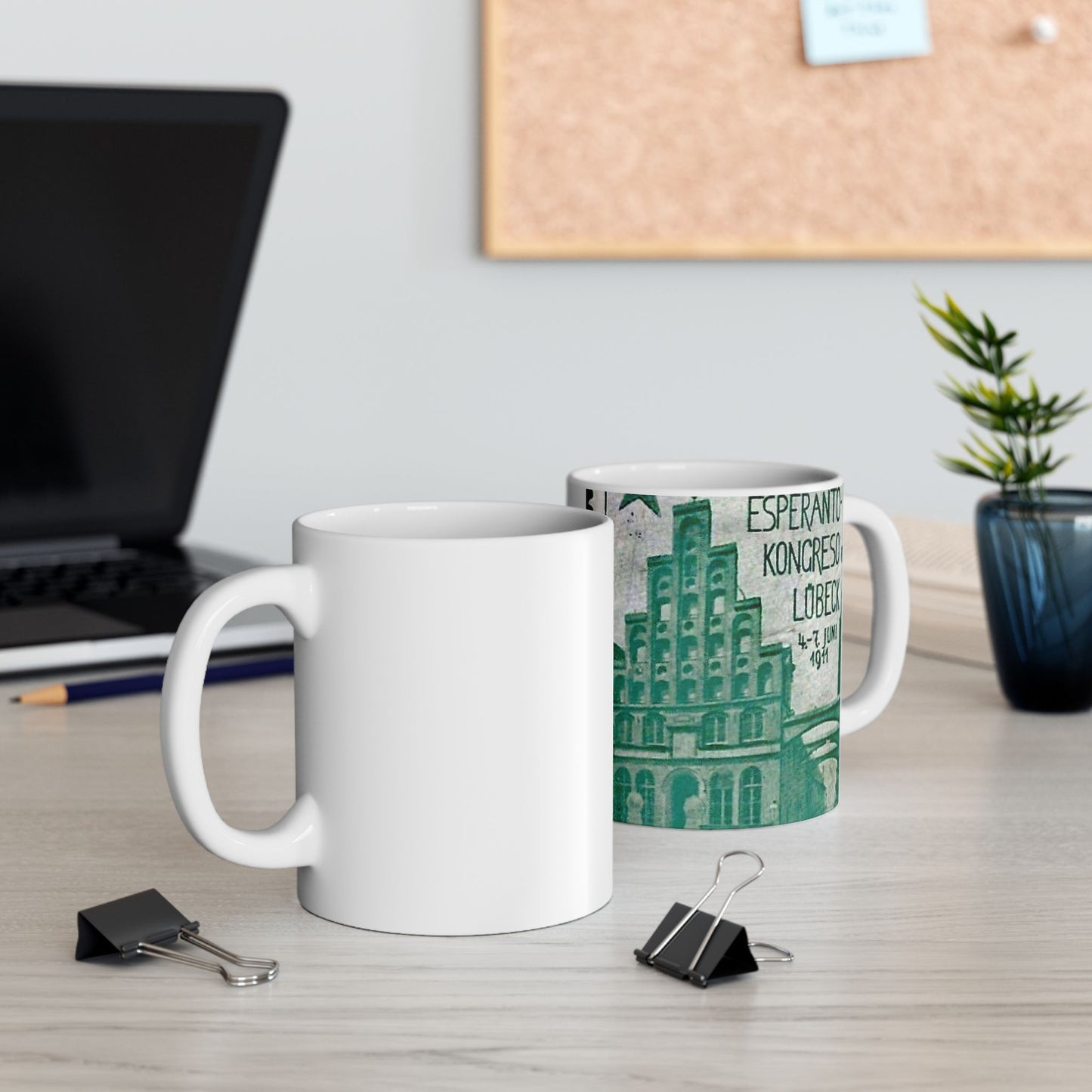 Damals – Esperanto-Kongress – 1911 – Reklamemarke Beautiful Novelty Ceramic Coffee Mug 11oz