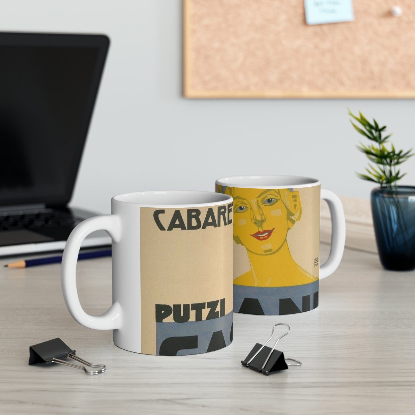 Putzi Cassani - Linden-Cabaret - Jo Steiner, 1913 Beautiful Novelty Ceramic Coffee Mug 11oz