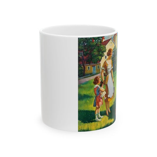 A Milking We Will Go, painting by Edward Mason Eggleston Beautiful Novelty Ceramic Coffee Mug 11oz