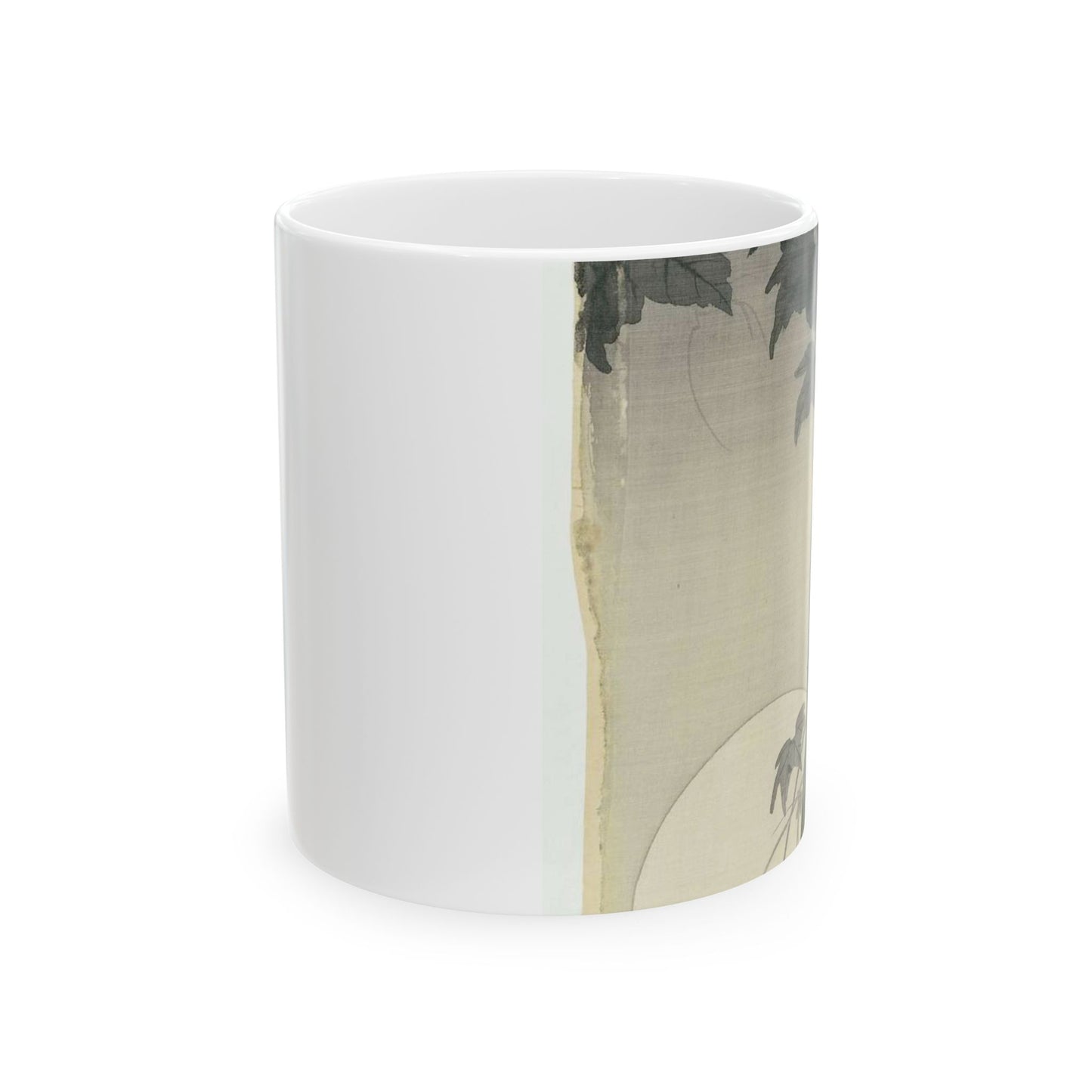 Wilde komkommer met volle maan, Ohara Koson Beautiful Novelty Ceramic Coffee Mug 11oz