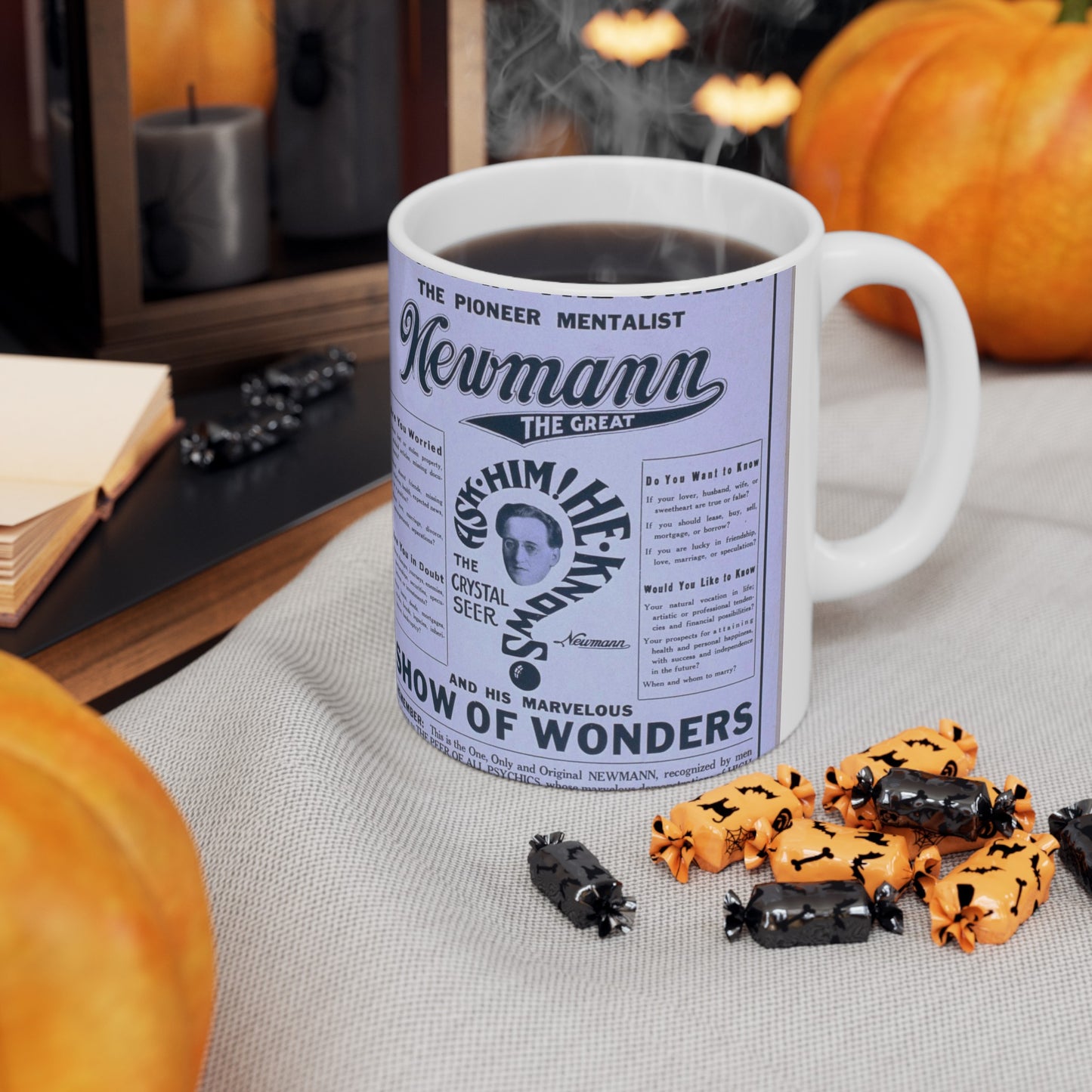 A night in the Orient the pioneer mentalist Newmann the Great and his marvelous show of wonders. Beautiful Novelty Ceramic Coffee Mug 11oz