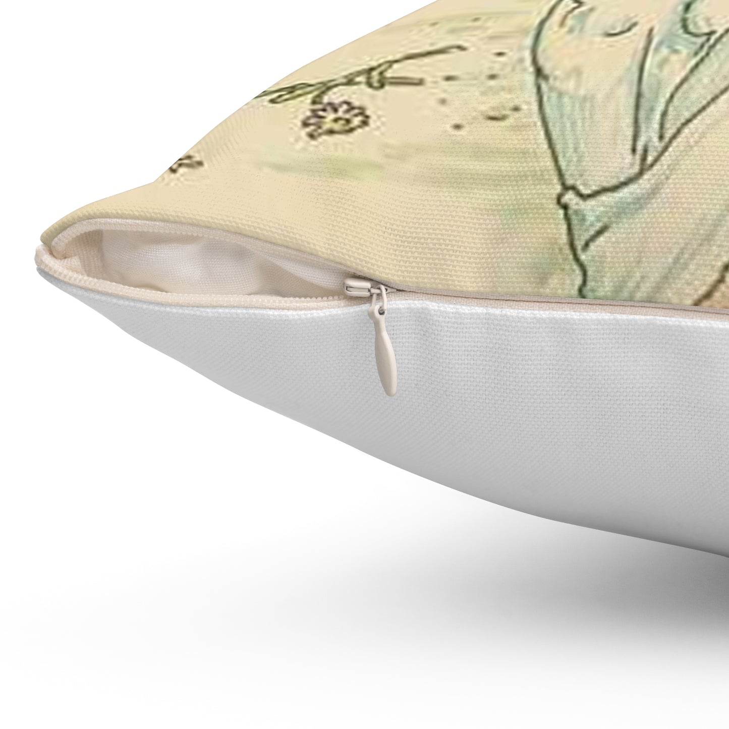 Enter Ophelia, fantastically dressed with straws and flowers. Decorative Accent Square Pillow
