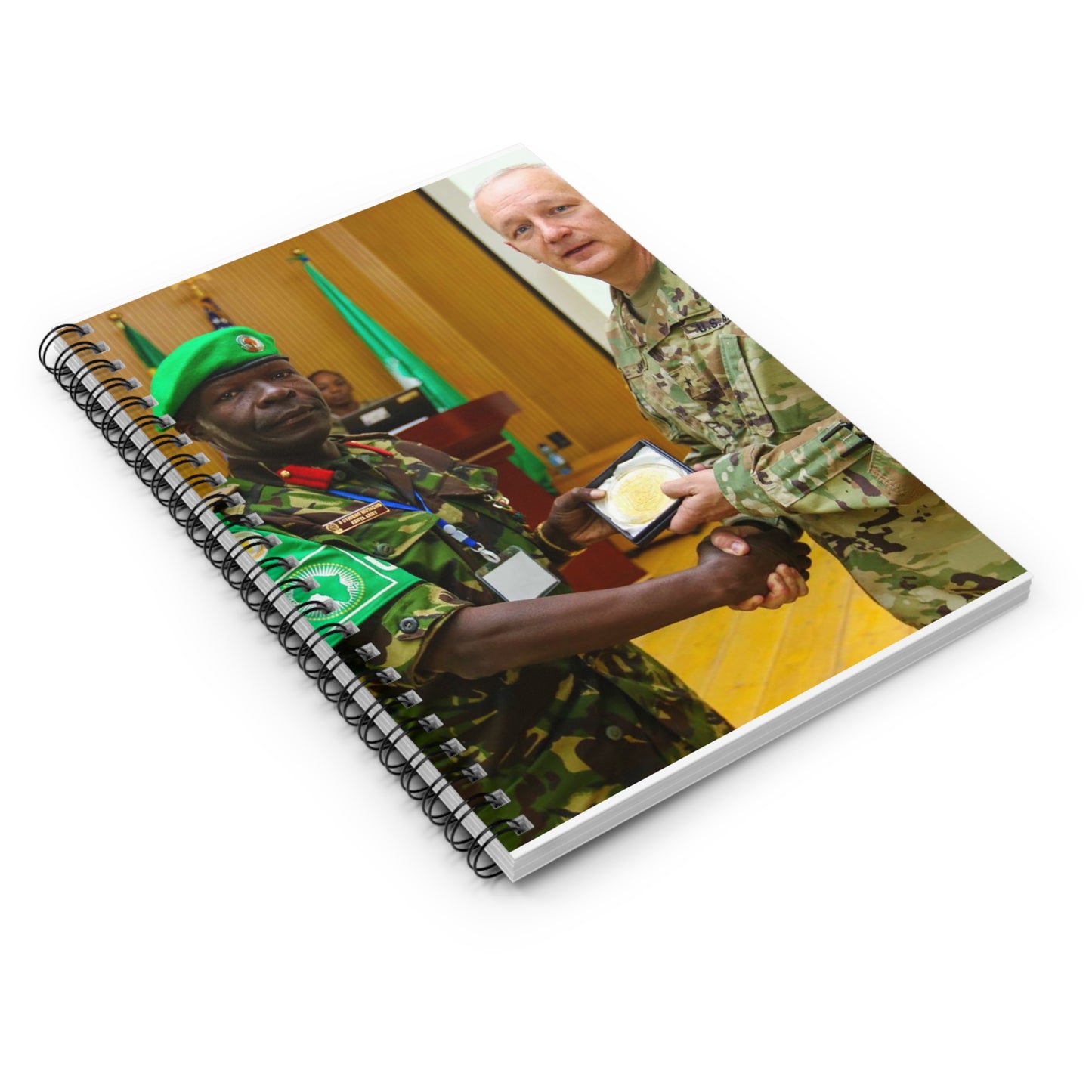 Brig. Gen. Jon Jensen, U.S. Army Africa deputy commander, Spiral Bound Ruled Notebook with Printed Cover