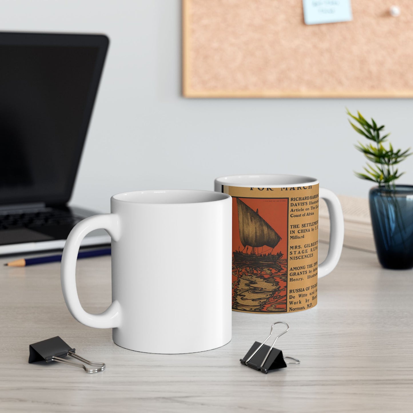 Poster - Scribner's for March - Public domain lithograph Beautiful Novelty Ceramic Coffee Mug 11oz