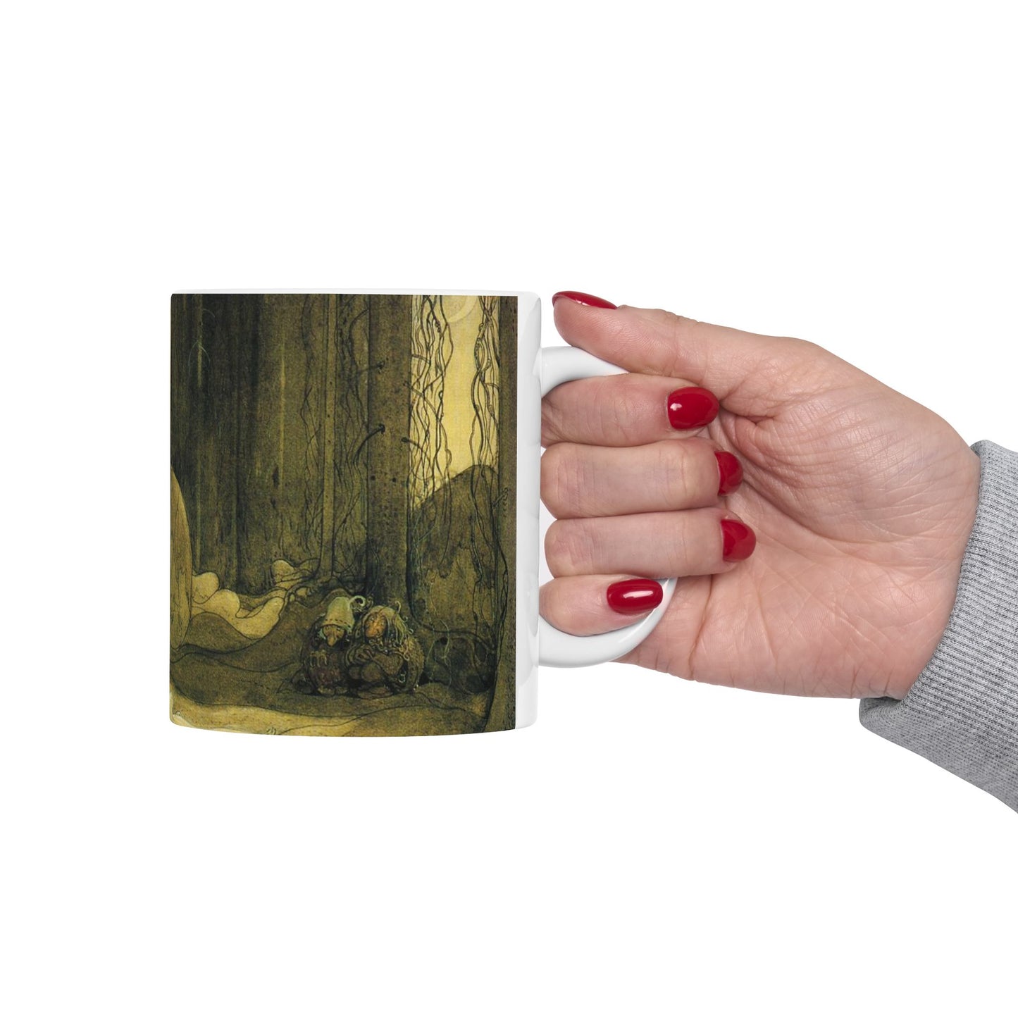 The changeling, John Bauer, 1913 - fairy tale illustration Beautiful Novelty Ceramic Coffee Mug 11oz