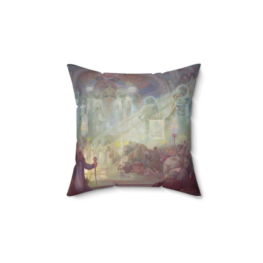 Mucha, Alfons - Der Heilige Berg Athos - 1926 Decorative Accent Square Pillow