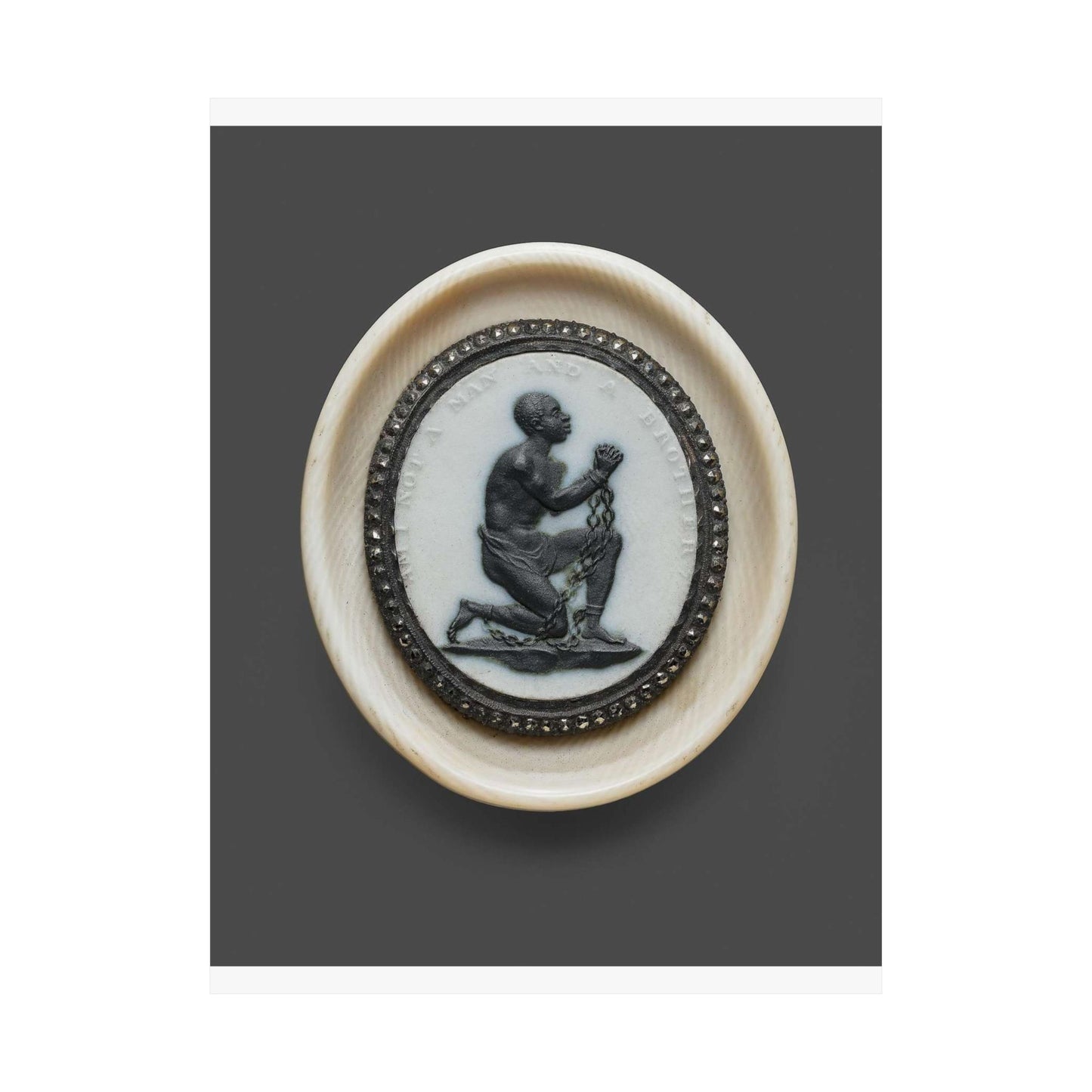 Anti-Slavery Medallion, Wedgwood porcelain manufactory, England High Quality Matte Wall Art Poster for Home, Office, Classroom