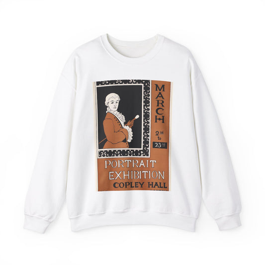 Portrait exhibition, Copley Hall, Boston, March 2nd to 23rd White Heavy Blend Adult Crew Neck SweatShirt
