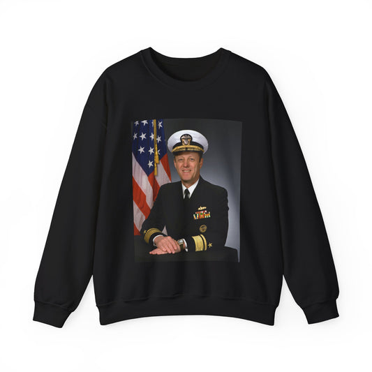 RADM James B. Greene, USN (covered) Black Heavy Blend Adult Crew Neck SweatShirt