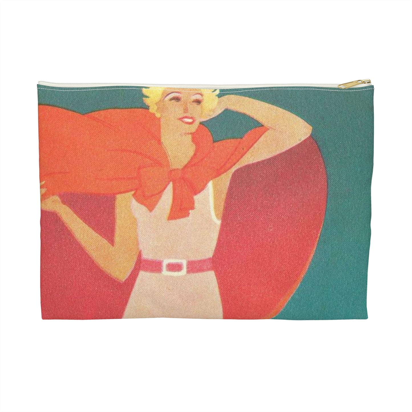 Jupp Wiertz - Zoppot, das Weltbad an der Ostsee Large Organizer Pouch with Black Zipper