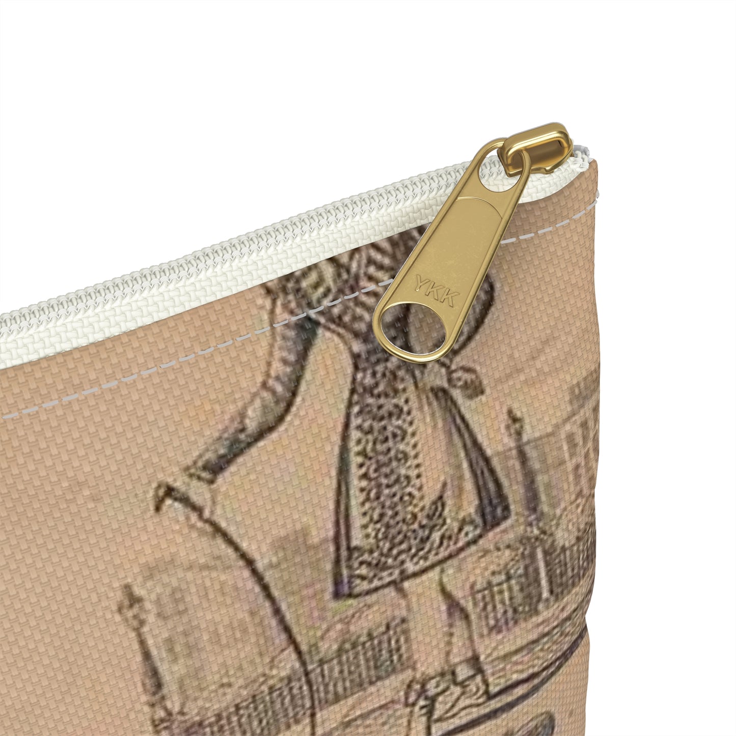 Madame Vestris in six favorite characters (Apollo, Page, Don Giovanni, Captain Macheath, Maria Darlington, and Mandane) Large Organizer Pouch with Black Zipper