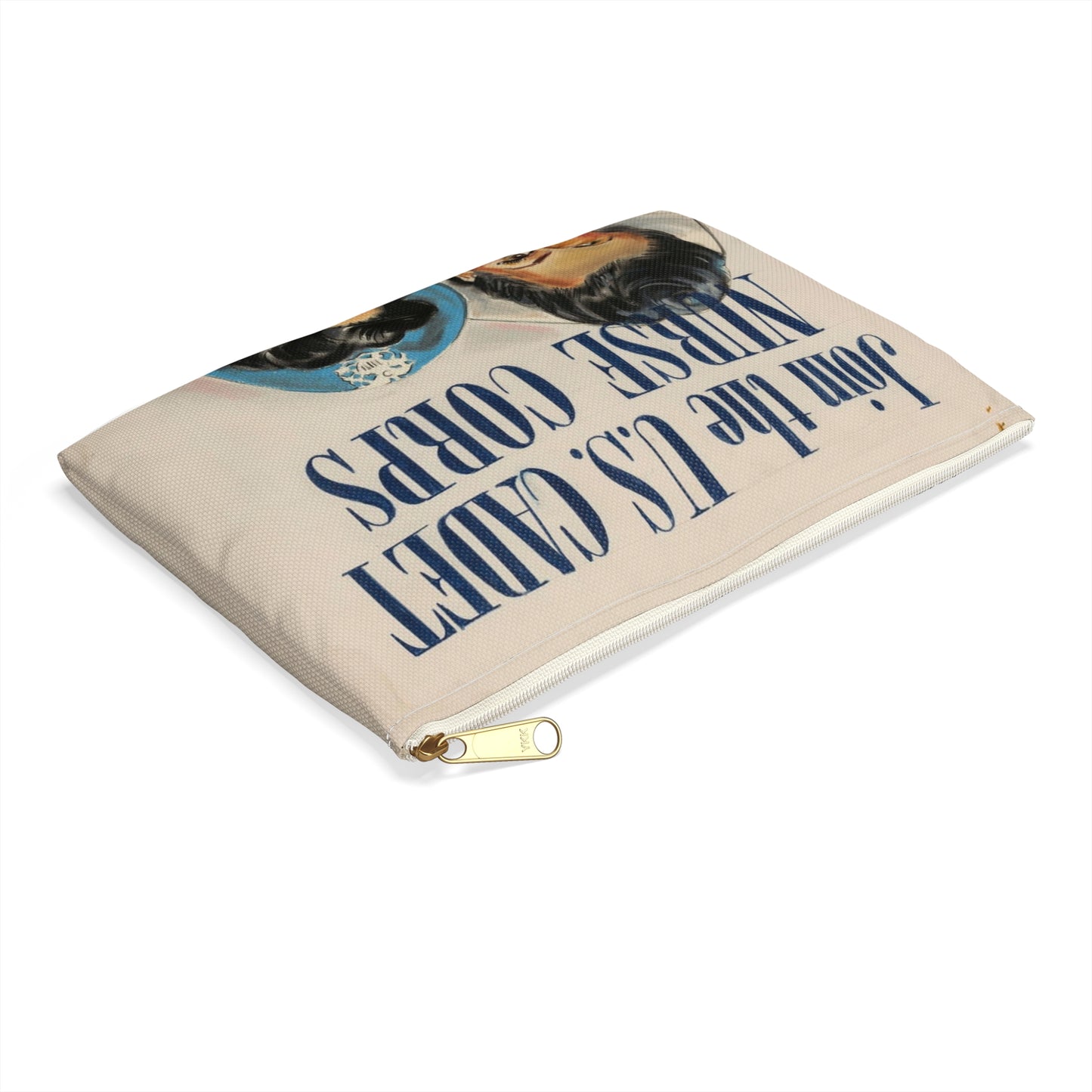 Join the U.S. Cadet Nurse Corps Large Organizer Pouch with Black Zipper