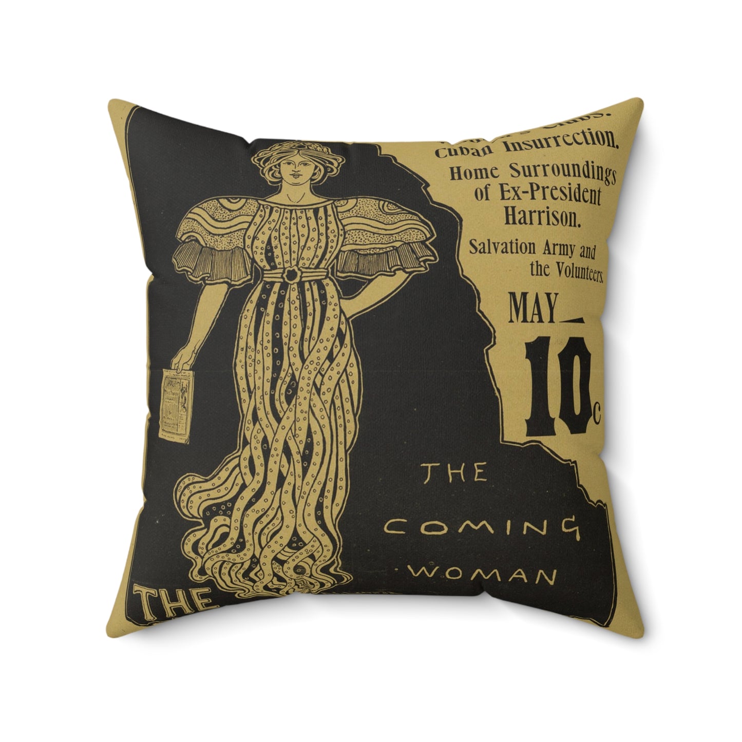 The coming woman. The bostonian. Decorative Accent Square Pillow