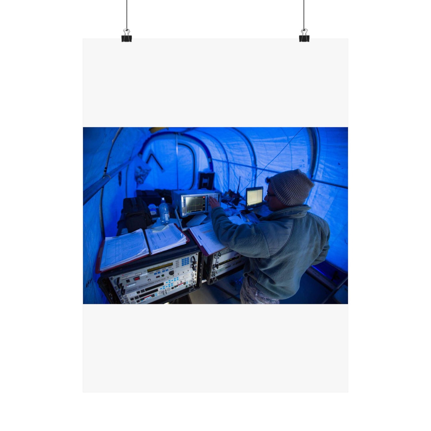 U.S. Air Force Staff Sgt. Titus Poulose of the 263rd High Quality Matte Wall Art Poster for Home, Office, Classroom