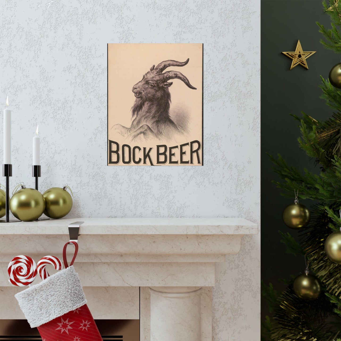 Bock Beer - Print, Library of Congress collection High Quality Matte Wall Art Poster for Home, Office, Classroom