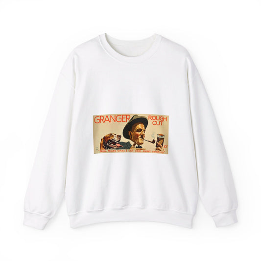 Granger Rough Cut. „Now, that's what I call cool, sweet smoking“, 1923, poster 1 White Heavy Blend Adult Crew Neck SweatShirt