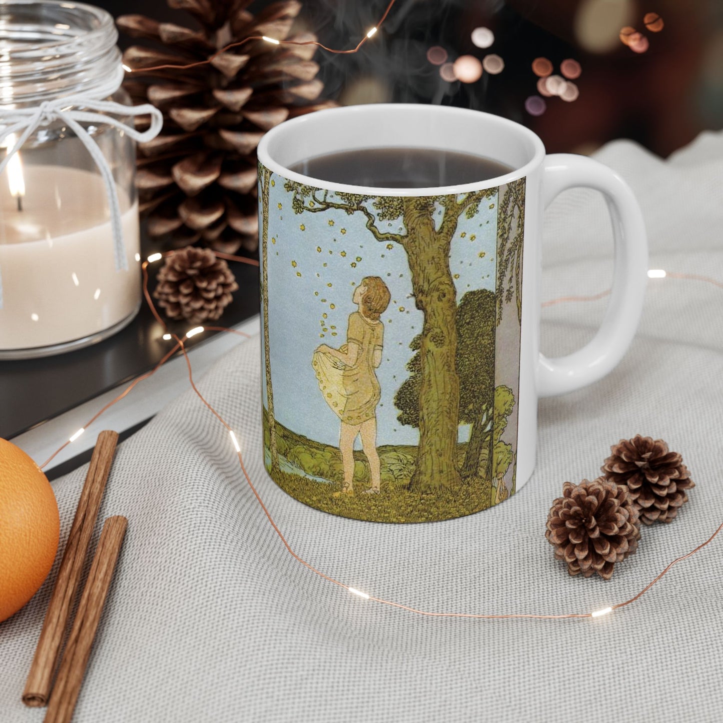 Heinrich Vogeler - Illustration Die Sterntaler Beautiful Novelty Ceramic Coffee Mug 11oz
