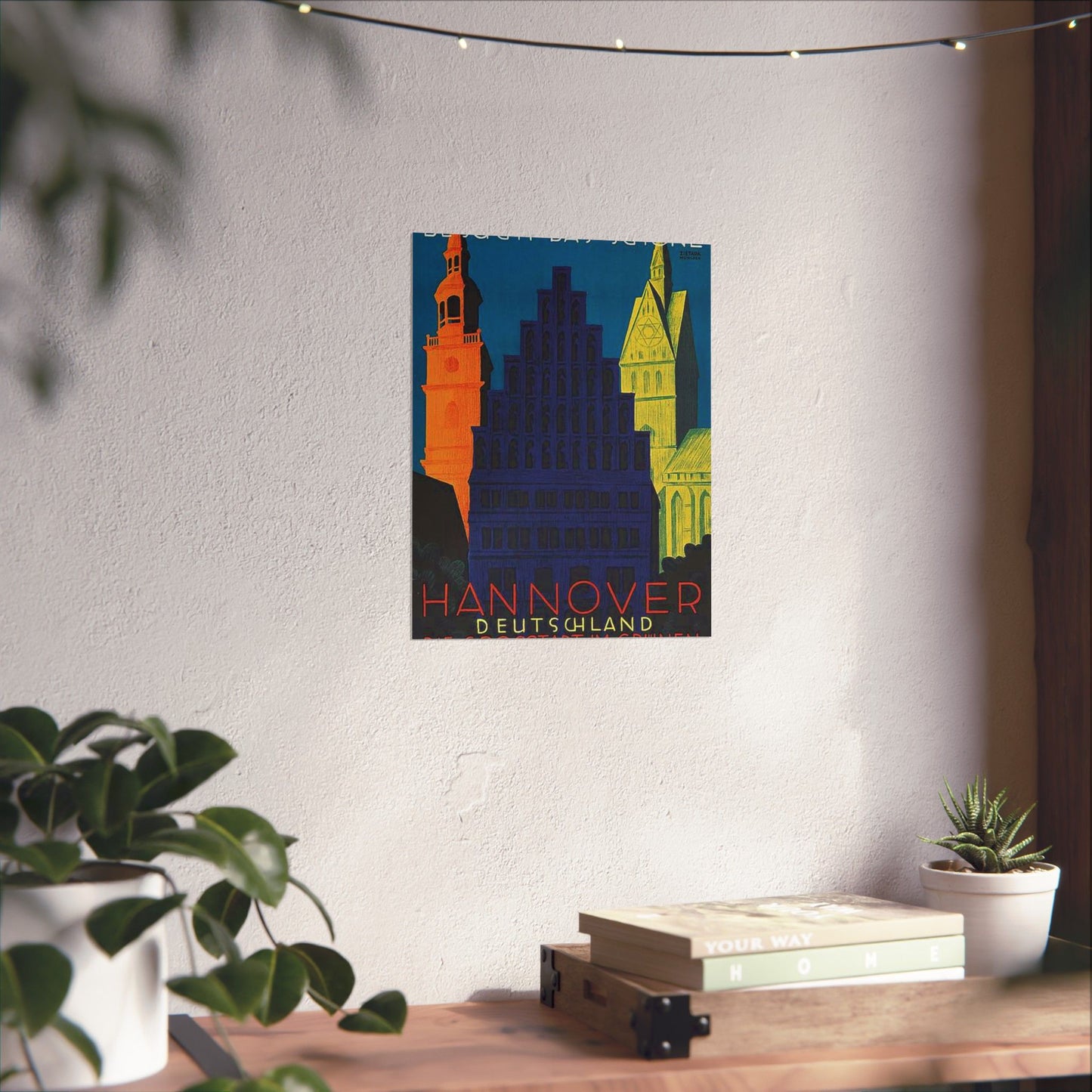 1930 circa Valentin Zietara Plakat Hannover, die Großstadt im Grünen High Quality Matte Wall Art Poster for Home, Office, Classroom