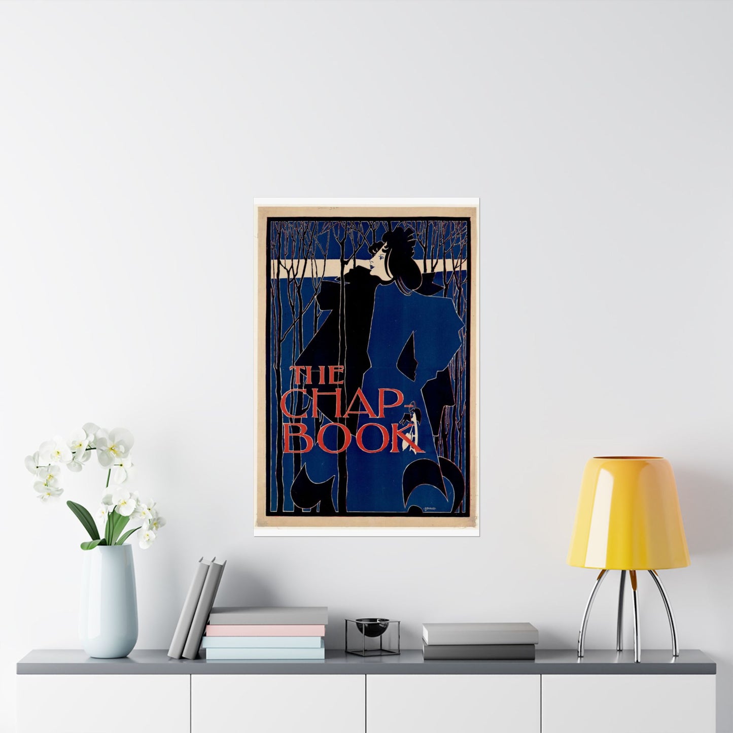 Will Bradley - The chap-book - Art nouveau public domain poster High Quality Matte Wall Art Poster for Home, Office, Classroom