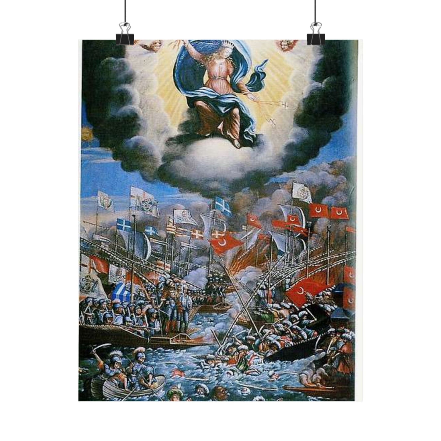 La batalla de Lepanto en Las Galeras, p. 56 High Quality Matte Wall Art Poster for Home, Office, Classroom