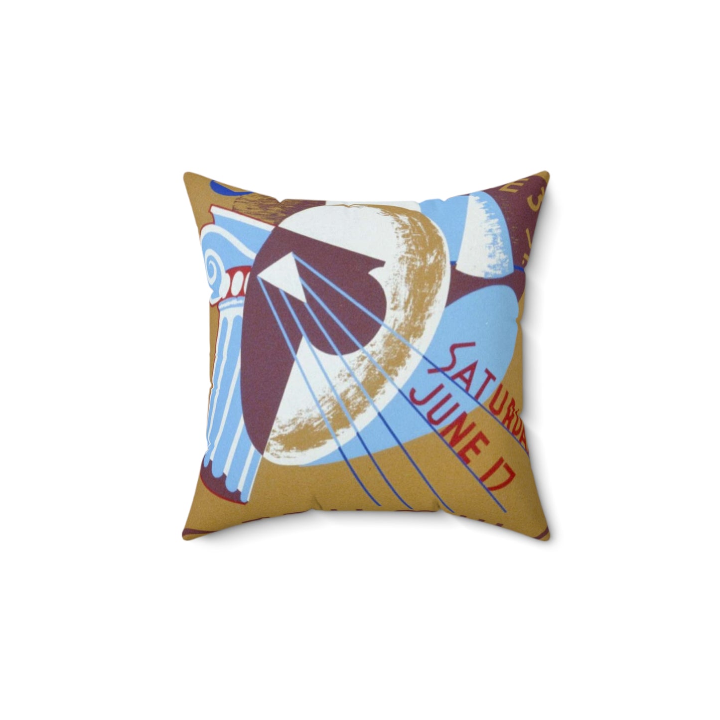 Opening Ottumwa Art Center, 122 E 3rd St. Saturday June 17 Decorative Accent Square Pillow