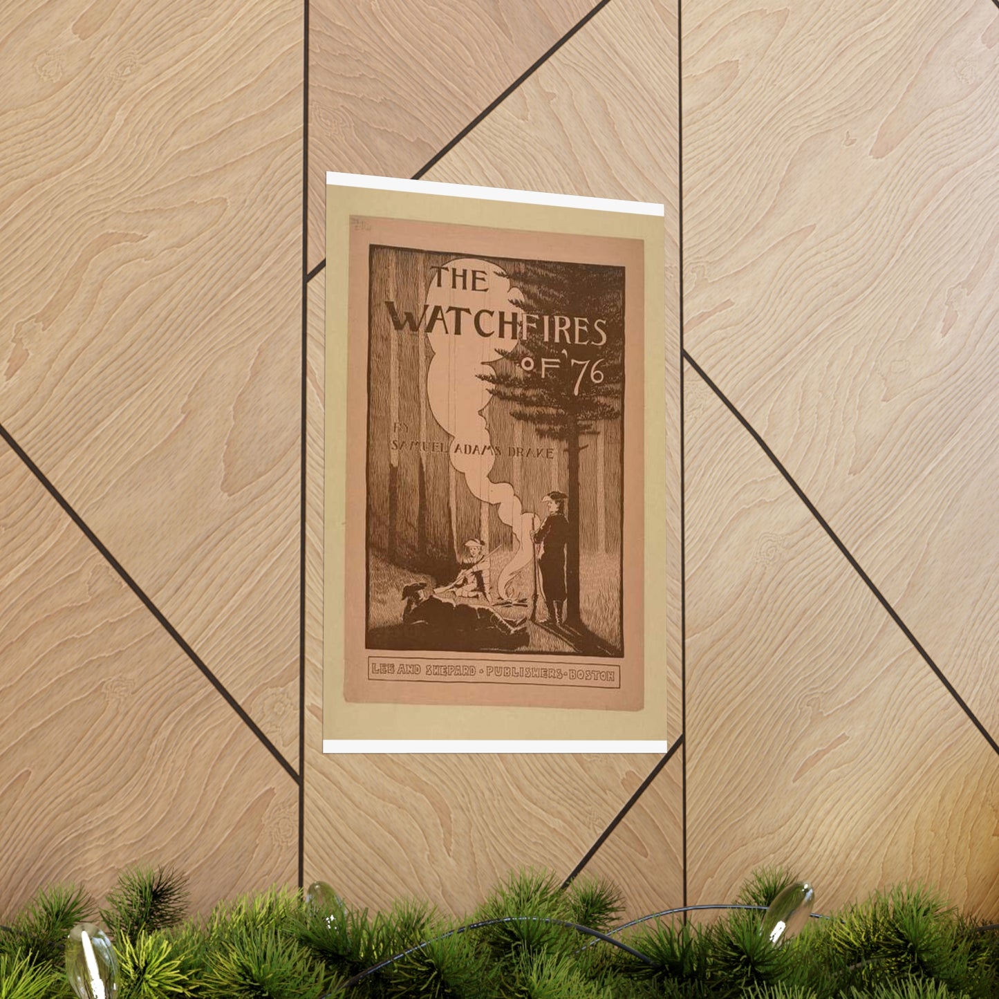 The watchfires of '76., Art Nouveau Poster High Quality Matte Wall Art Poster for Home, Office, Classroom