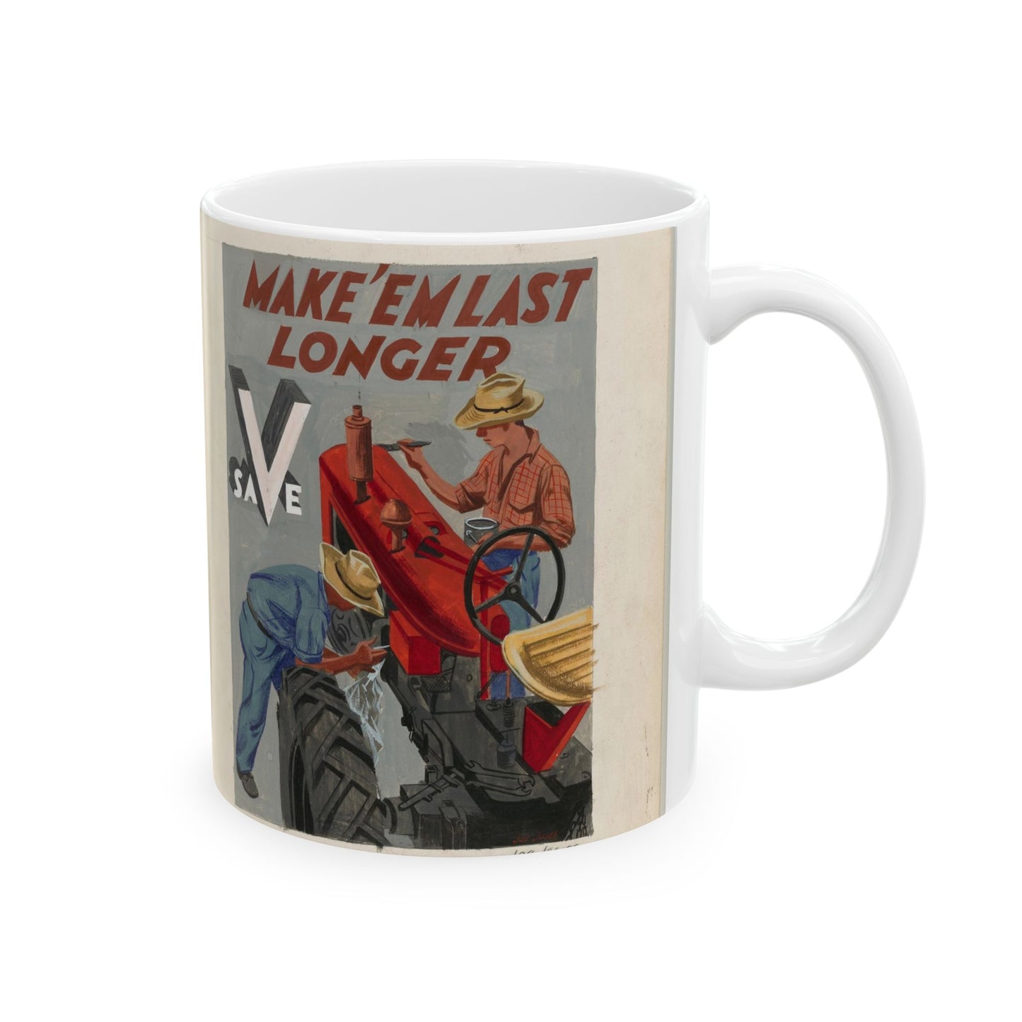 Make'em Last Longer -  Save [Joe Jones] Beautiful Novelty Ceramic Coffee Mug 11oz