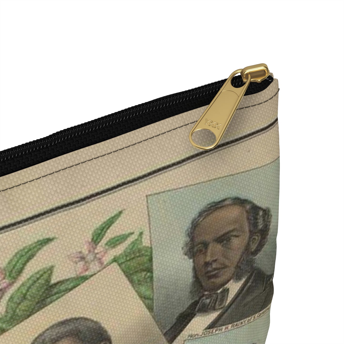 From the plantation to the Senate Large Organizer Pouch with Black Zipper