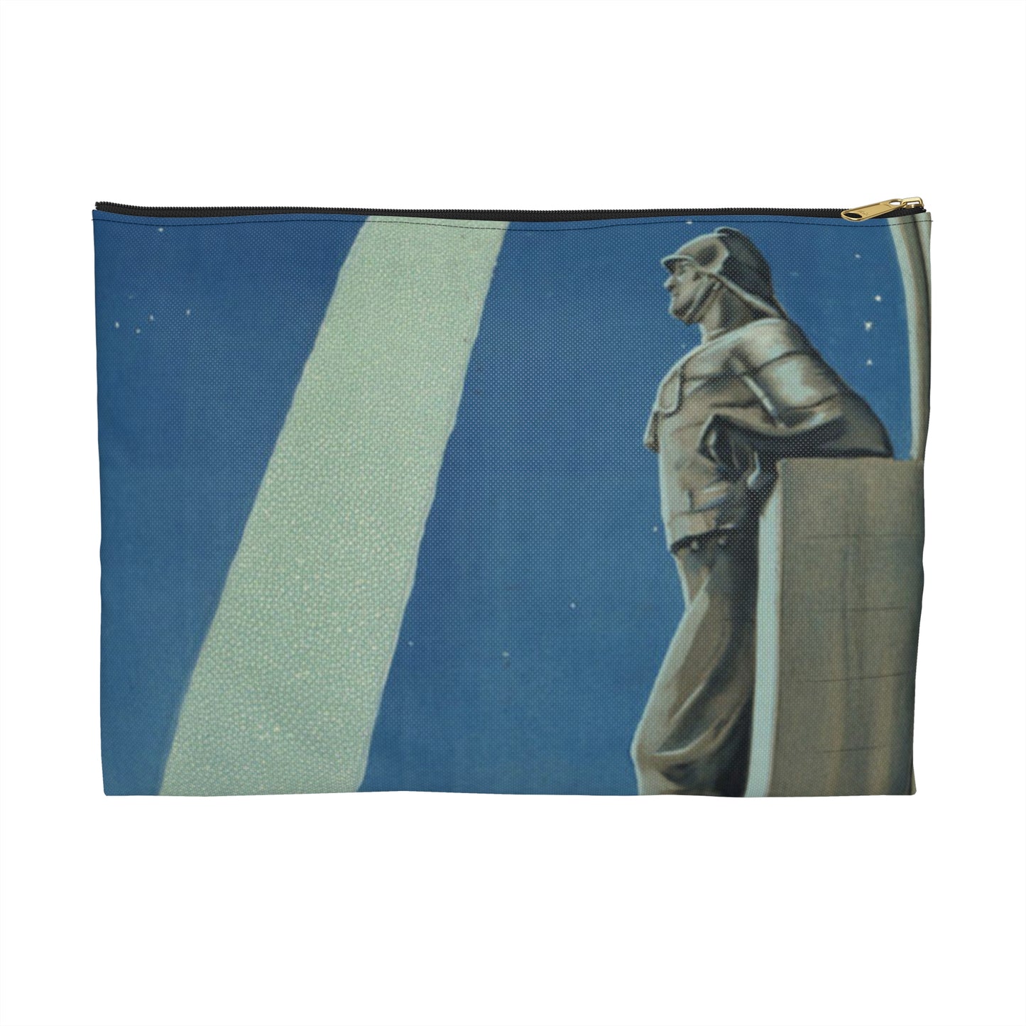 Trieste. Vintage Travel Posters, 1920s-1930s Large Organizer Pouch with Black Zipper