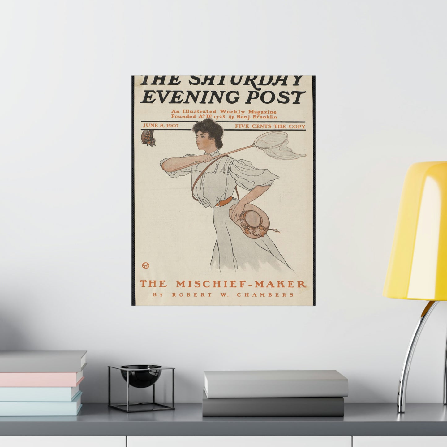 The Saturday evening post, June 8, 1907 High Quality Matte Wall Art Poster for Home, Office, Classroom