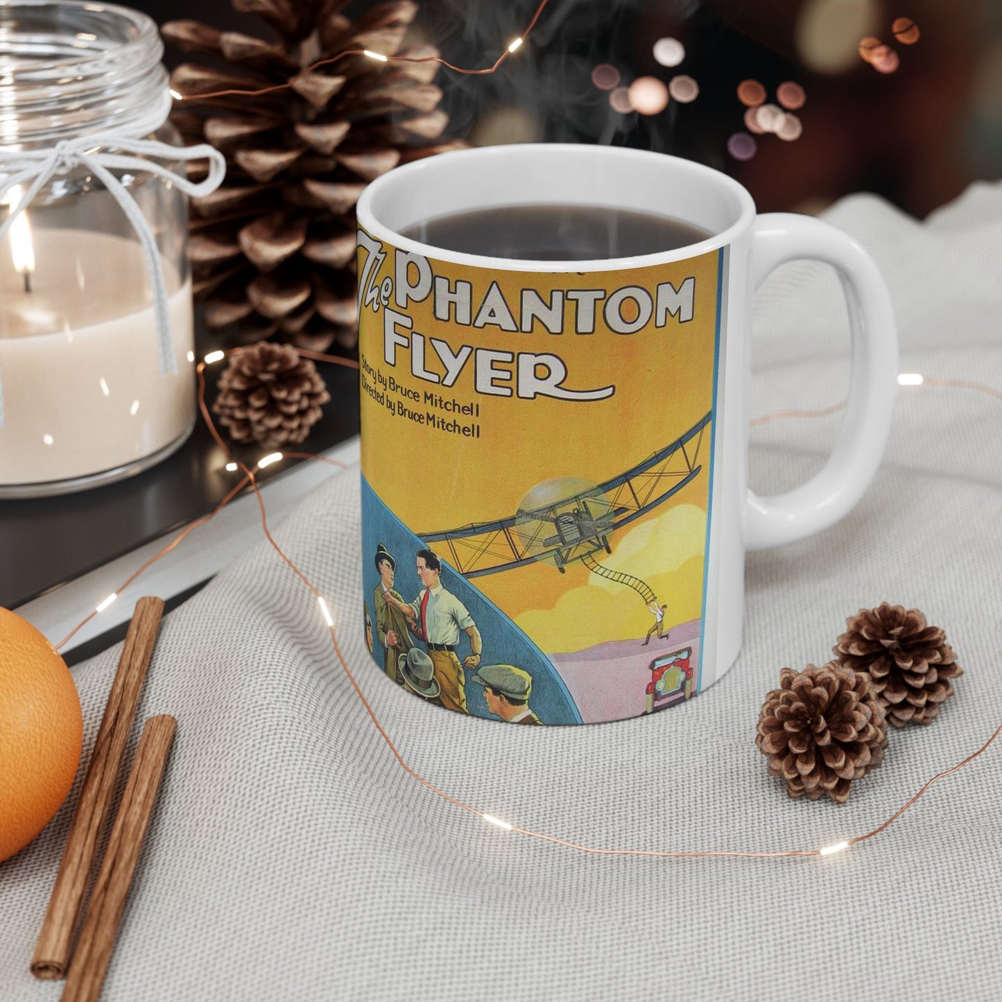 Phantom Flyer 1928 - Art Deco public domain image Beautiful Novelty Ceramic Coffee Mug 11oz