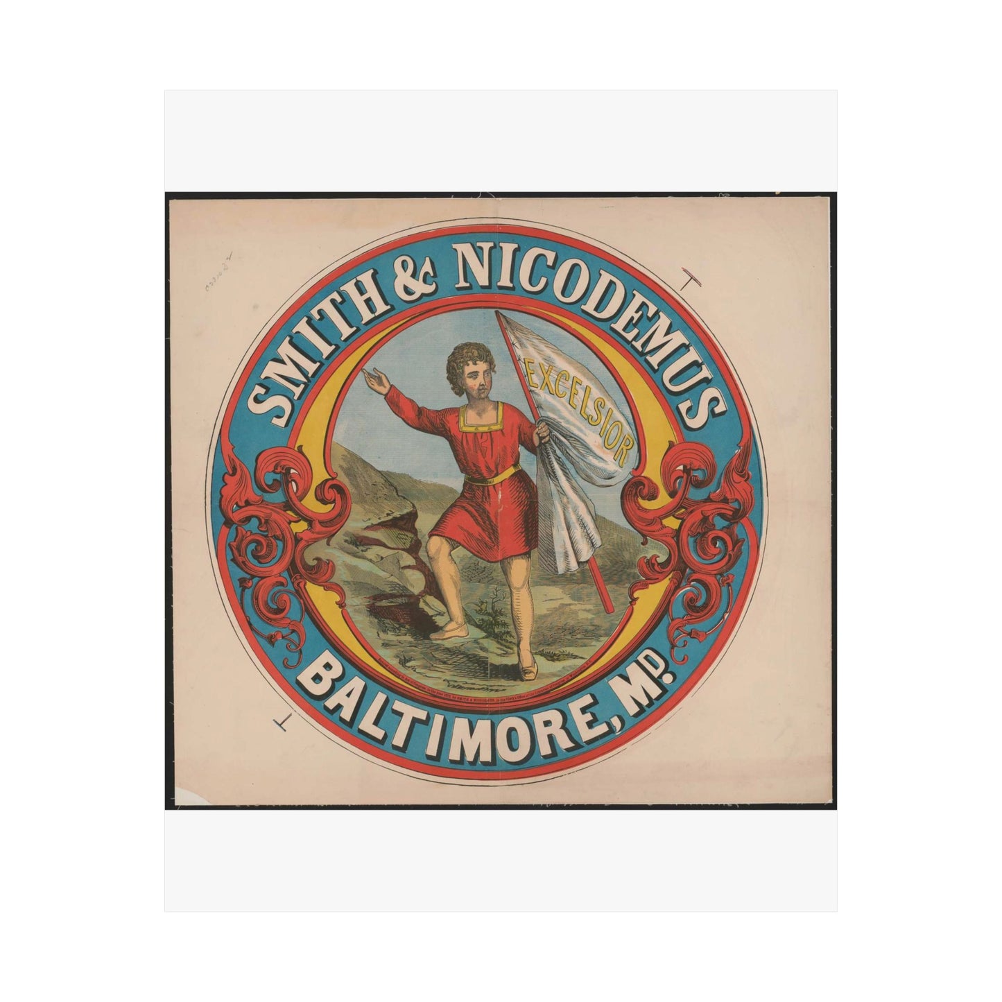 Smith & Nicodemus, Baltimore, MD High Quality Matte Wall Art Poster for Home, Office, Classroom