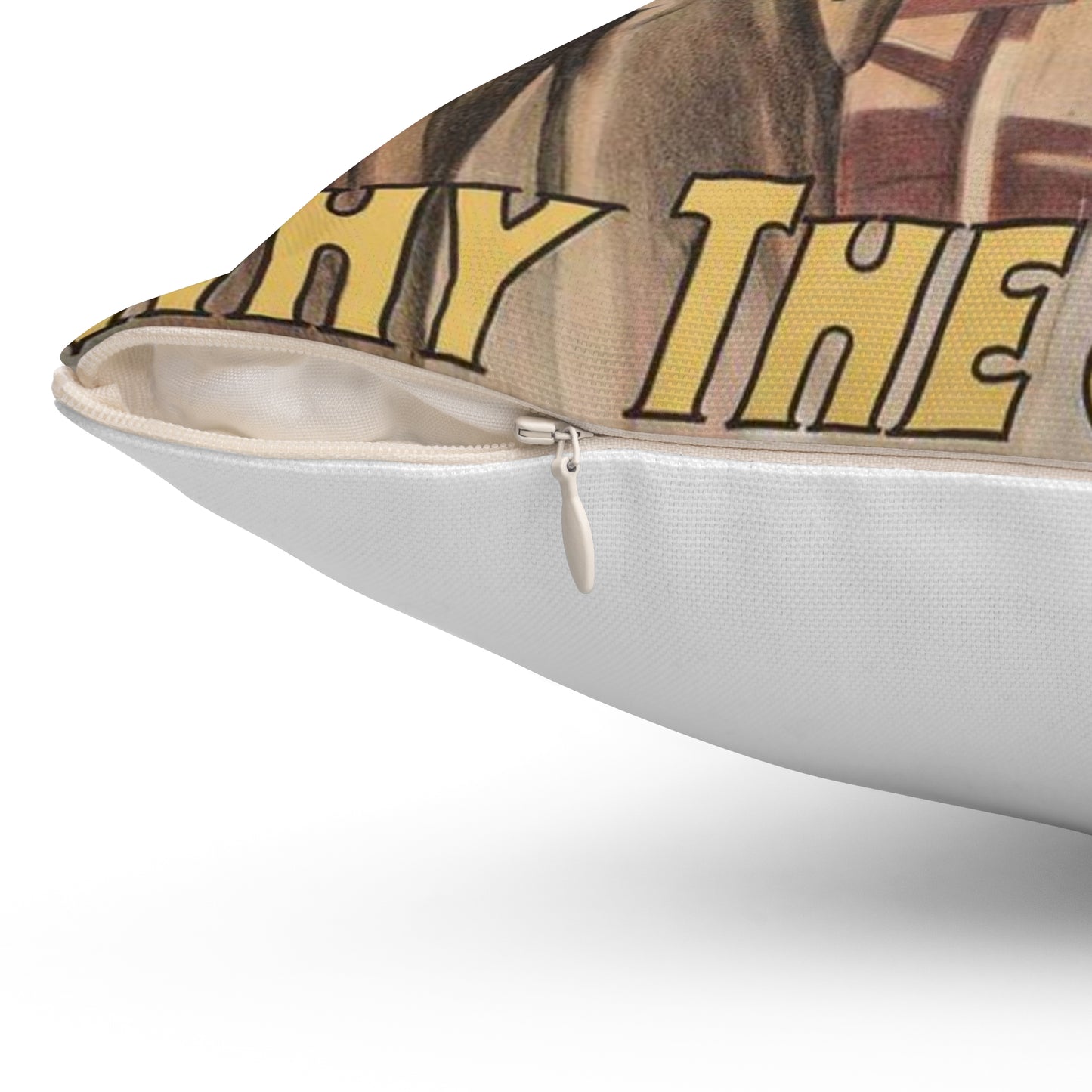 Why the sheriff is a bachelor The fragile reward of duty. Decorative Accent Square Pillow