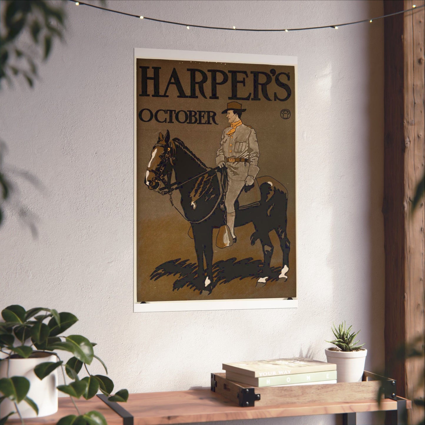 Edward Penfield - Edward Penfield, Harper's October High Quality Matte Wall Art Poster for Home, Office, Classroom