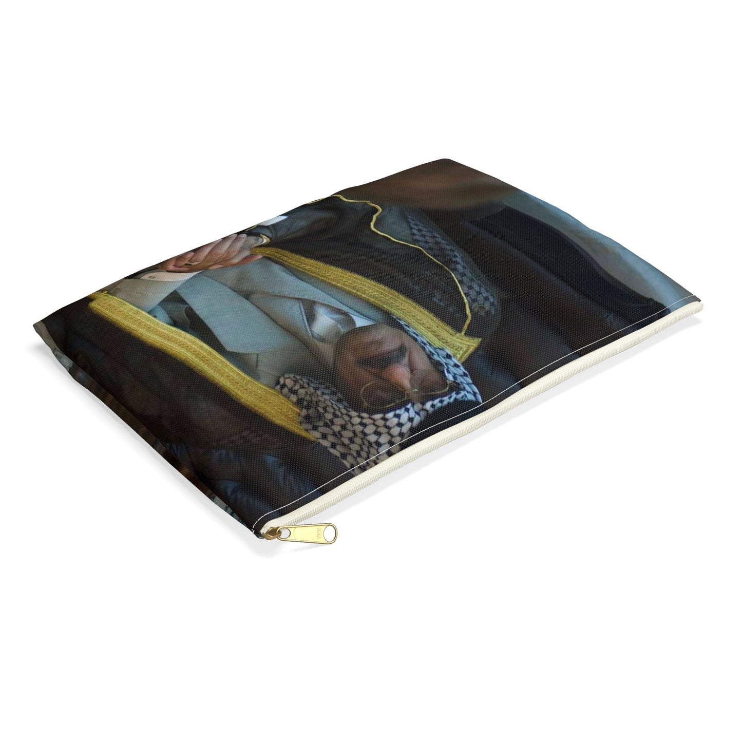 Sheik Mohammed al-Jorani listens to Col. Peter Baker, Large Organizer Pouch with Black Zipper