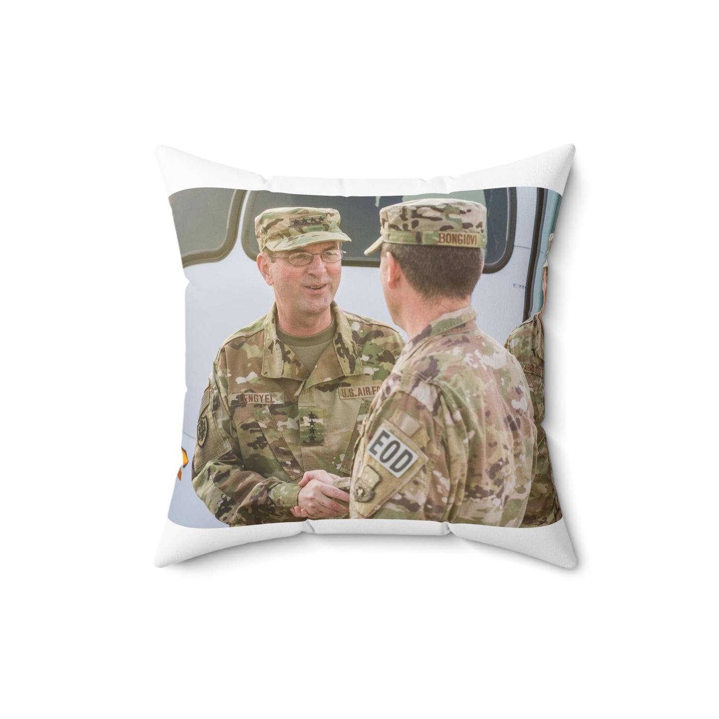 U.S. Air Force Gen. Joseph L. Lengyel, Chief of the Decorative Accent Square Pillow