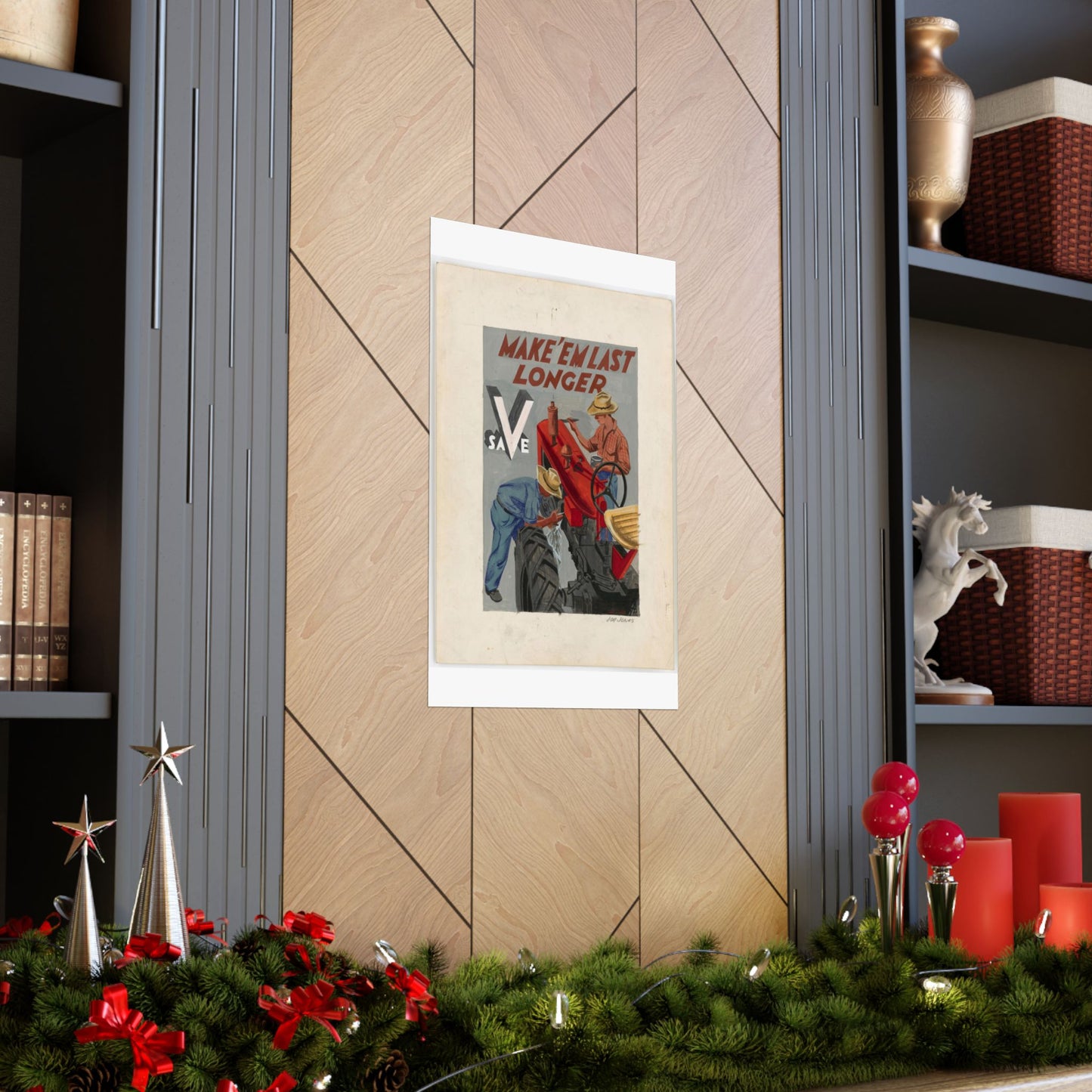 Make'em Last Longer -  Save [Joe Jones] High Quality Matte Wall Art Poster for Home, Office, Classroom