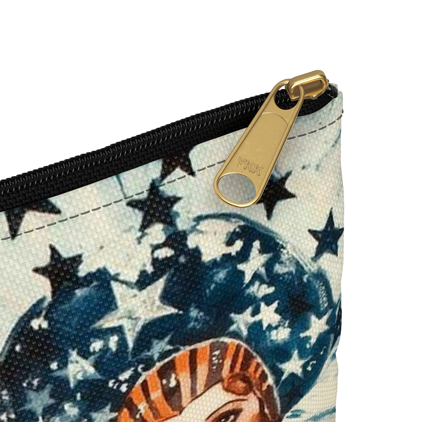 ShowgirlHollywood, Art Deco Poster Large Organizer Pouch with Black Zipper