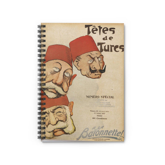 Georges Goursat - La Baïonnette numéro 2 couverture Spiral Bound Ruled Notebook with Printed Cover